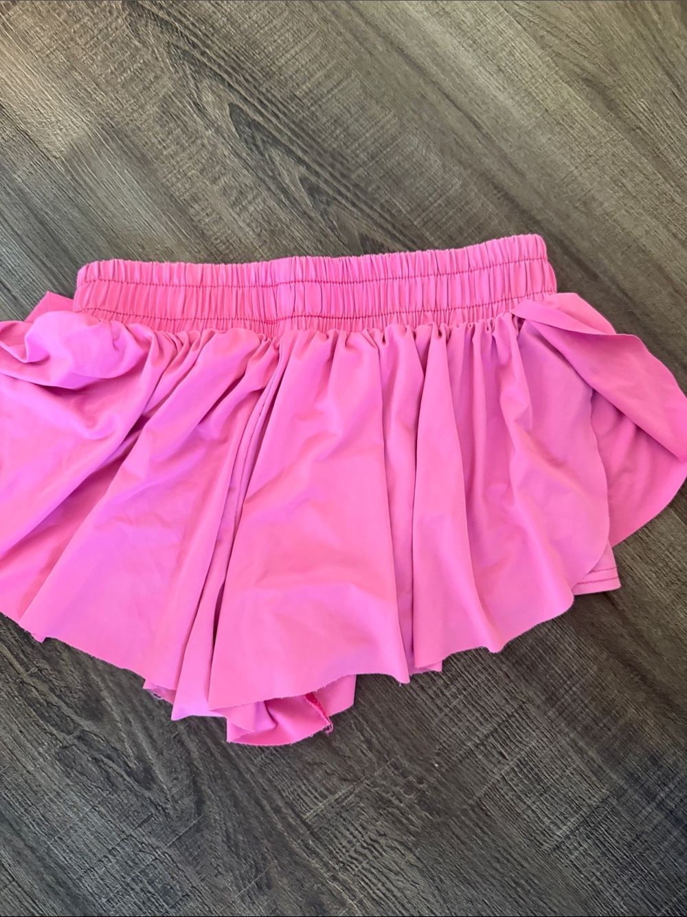 Pink Women's Ruffled Mini Skirt